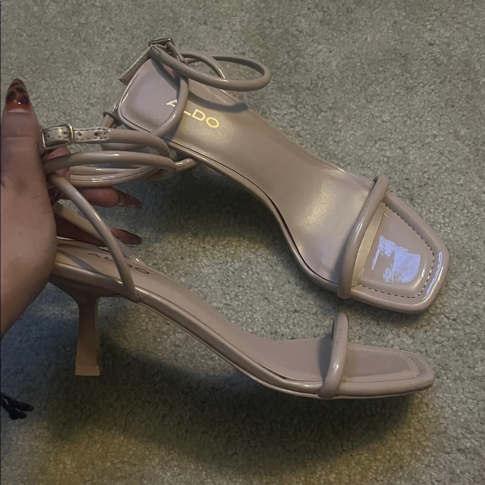 Aldo Women's Dime Strappy Kitten Heels